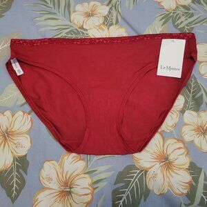 NWT Le Mystere Safari Bikini RUBY red- Large